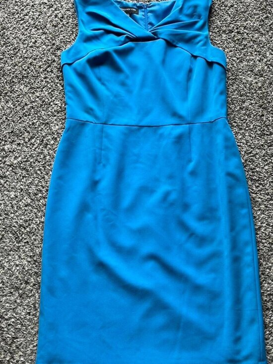 Jones New York Dresses & Skirts - Jones New York Size 12 Blue Dress Bow Twist & Belt Party Graduation Dainty Party